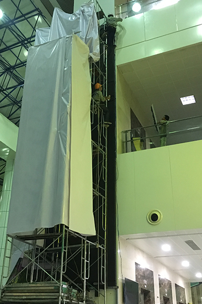 Thi công màn led tại sân bay Nội Bài